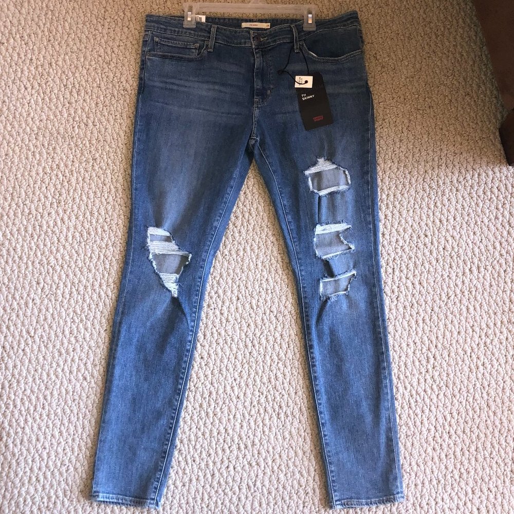 Levi's 711 Skinny Jeans for Women 34x32 Mid Rise - Slim through Hip & Thigh NWT